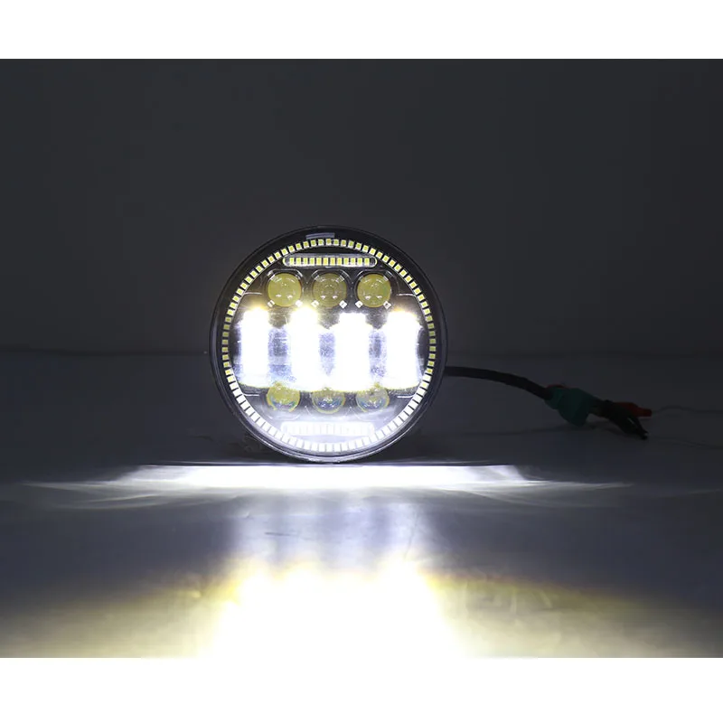 Motorcycle LED Headlight 5.75inch Projection Headlamp Hi Low bean with DRL For Sportster Dyna Rider Super Wide Glide |