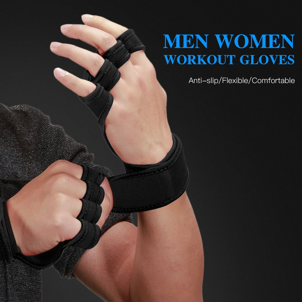 

Lifting Gloves Workout Gloves with Integrated Wrist Wraps Anti-slip Hand Protector for Weight Lifting Powerlifting Pull Ups