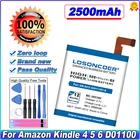 Аккумулятор LOSONCOER 2500 мАч для Amazon Kindle 4, 5, 6, 515-1058-01, D01100