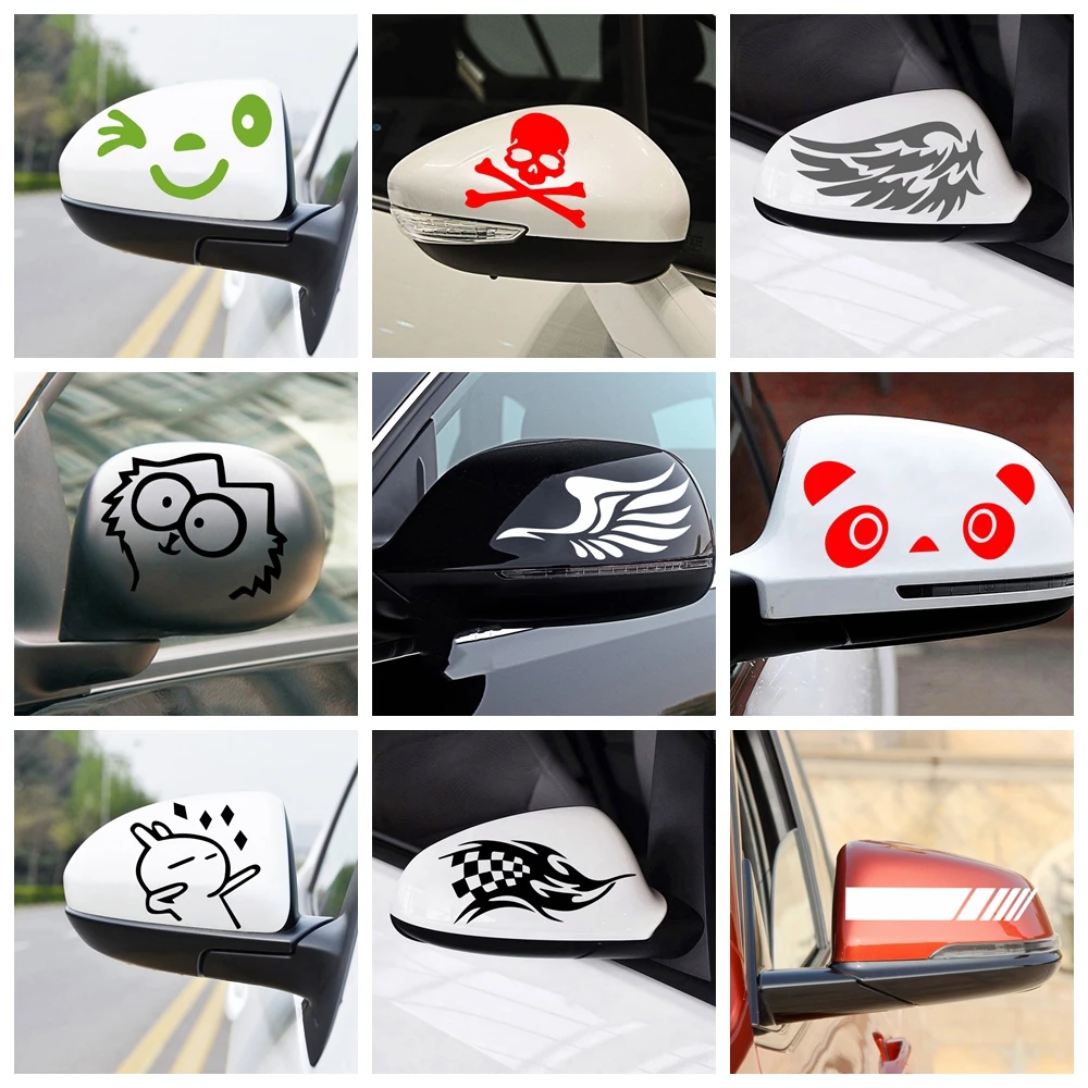 

Creative rearview mirror Car Sticker Interesting Reflective Car Stickers Decals