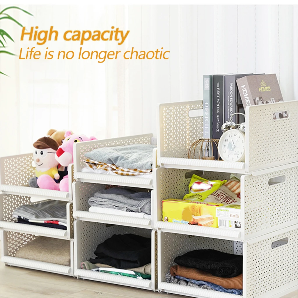 Пластиковые ящики для хранения одежды и мелочей скользящие гостиной кухни