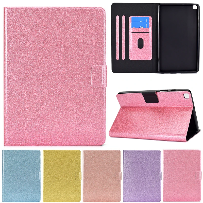 

For Samsung Galaxy Tab A7 Lite 8.7 inch SM-T220 T225 Glitter Bling Thin Leather Case For Coque Samsung Tab A7 Lite Cover Cases