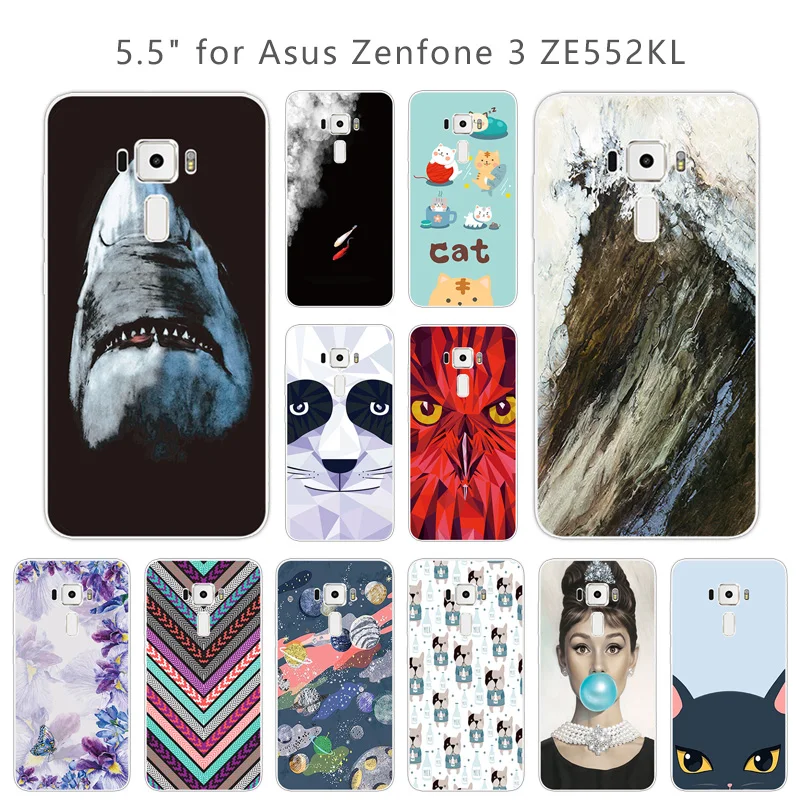 Ультратонкий Мягкий силиконовый чехол для Asus Zenfone 3 ZE552KL задняя крышка ZE552 |