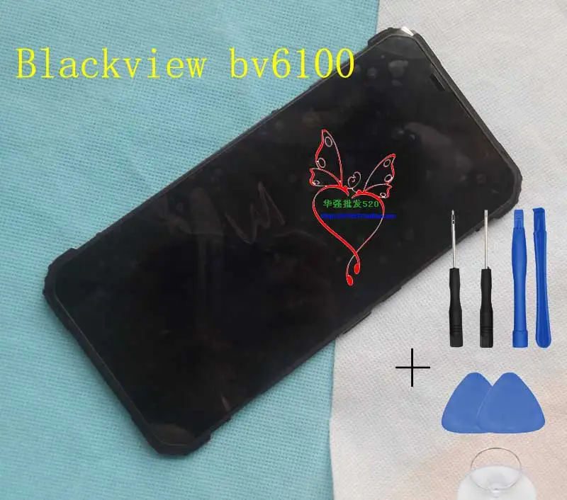 Оригинальный ЖК-дисплей Blackview BV6100 и сенсорный экран с рамкой дигитайзер Замена для Blackview BV6100 Бесплатные инструменты