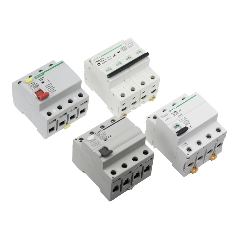 Миниатюрное электрическое устройство остаточного тока AC 4P 16 А ~ 63 30 мА RCD 230 В 400 415