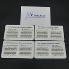 1 Упак. Стоматологические металлические зубные ортодонтические скобки Edgewise без крючка3 крючка