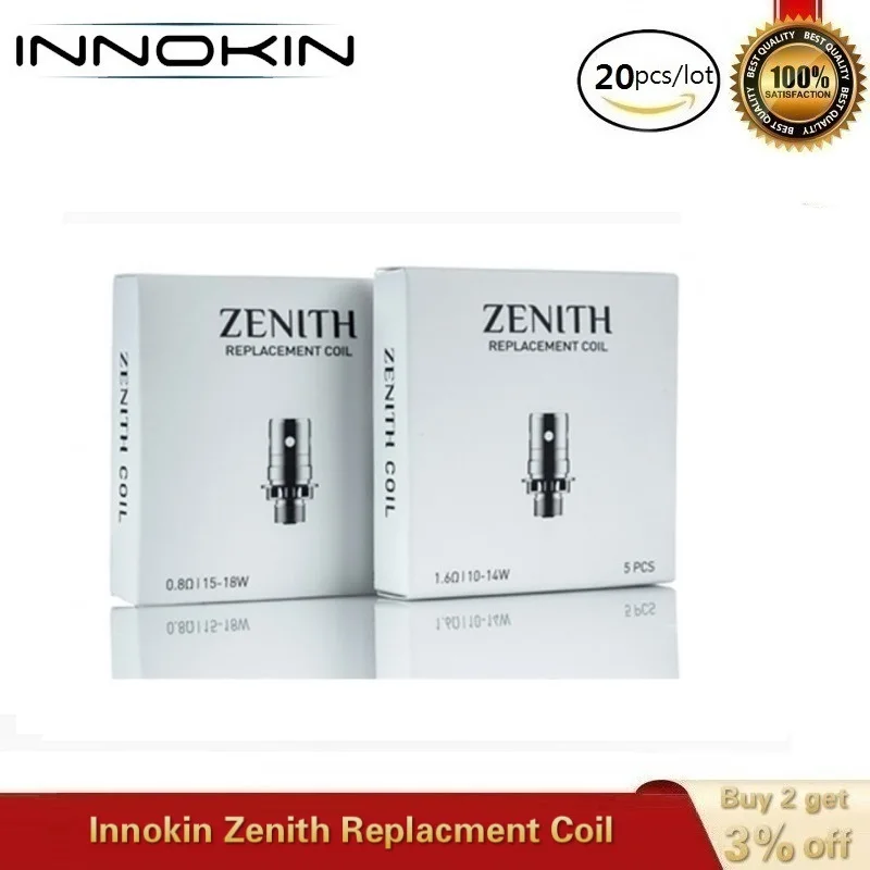 

Оригинальный испаритель Innokin Zenith с заменяемой катушкой Plexus 0,5 Ом, испаритель Core Z Plex 3D 0,48 Ом для резервуара Innokin Zenith Zlide