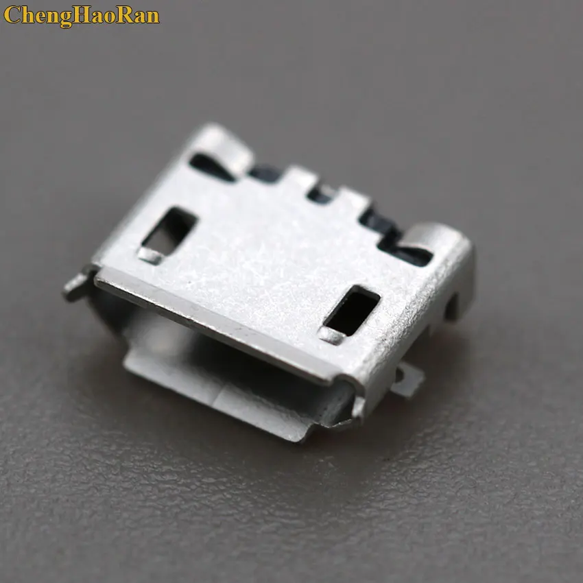 ChengHaoRan 50 шт. 100 5 контактов Micro USB разъем для зарядки с отверстием