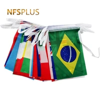 100 countries 25m hanging flags 14x21cm polyester national flag house decorative flags and banners for home office bar party