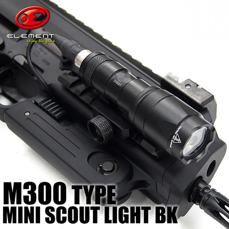

Миниатюрный фонарь для разведки Element Airsoft M300, светодиодный тактический фонарь, лампа для оружия, охотничьего оружия EX191
