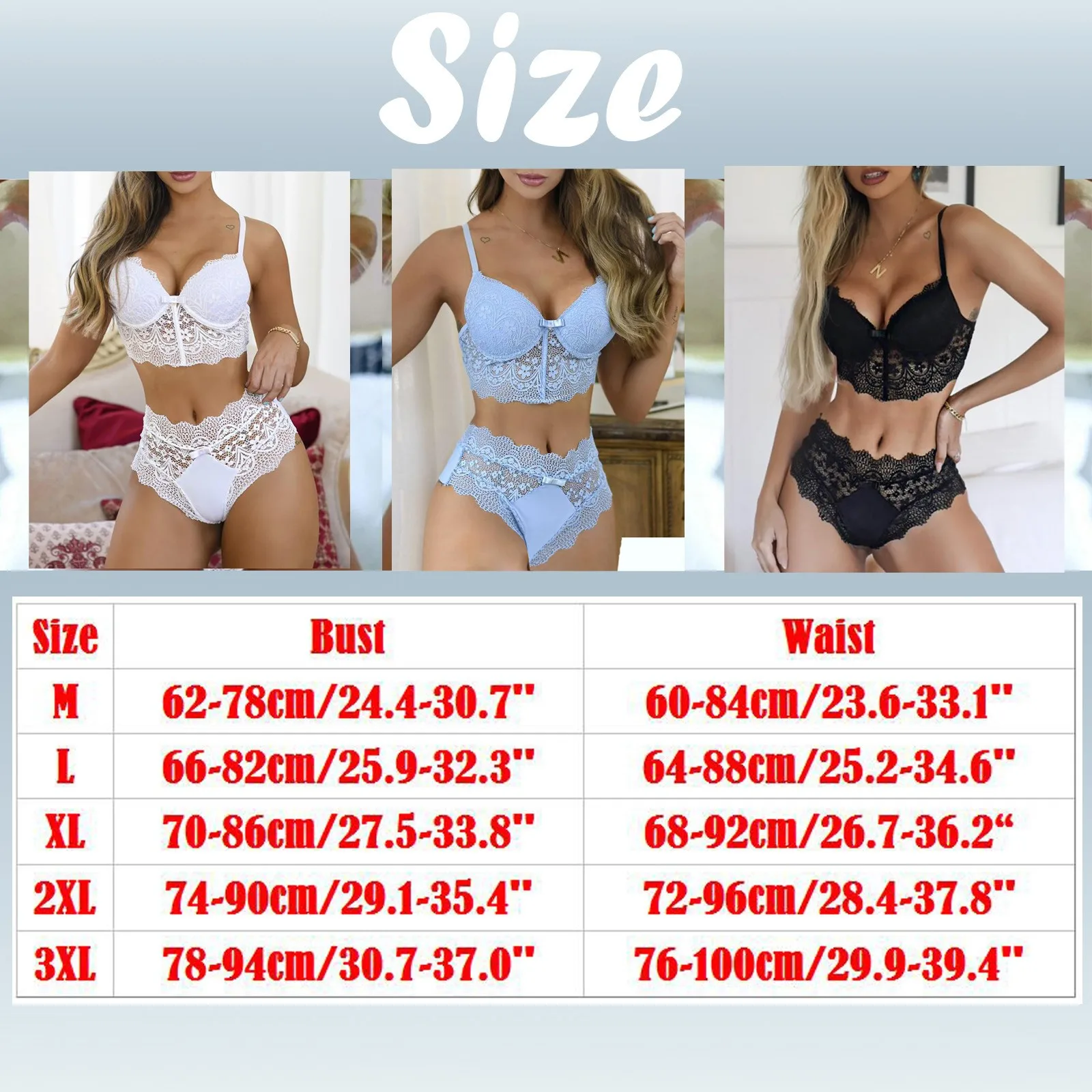 

Ladies sexy fashion polyester pure color exquisite pattern lace wireless bowknot bra thong sexy suit 02*