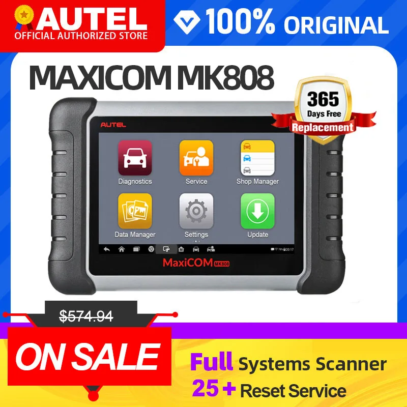 Профессиональный Автомобильный сканер Autel MaxiCOM MK808 Автомобильные