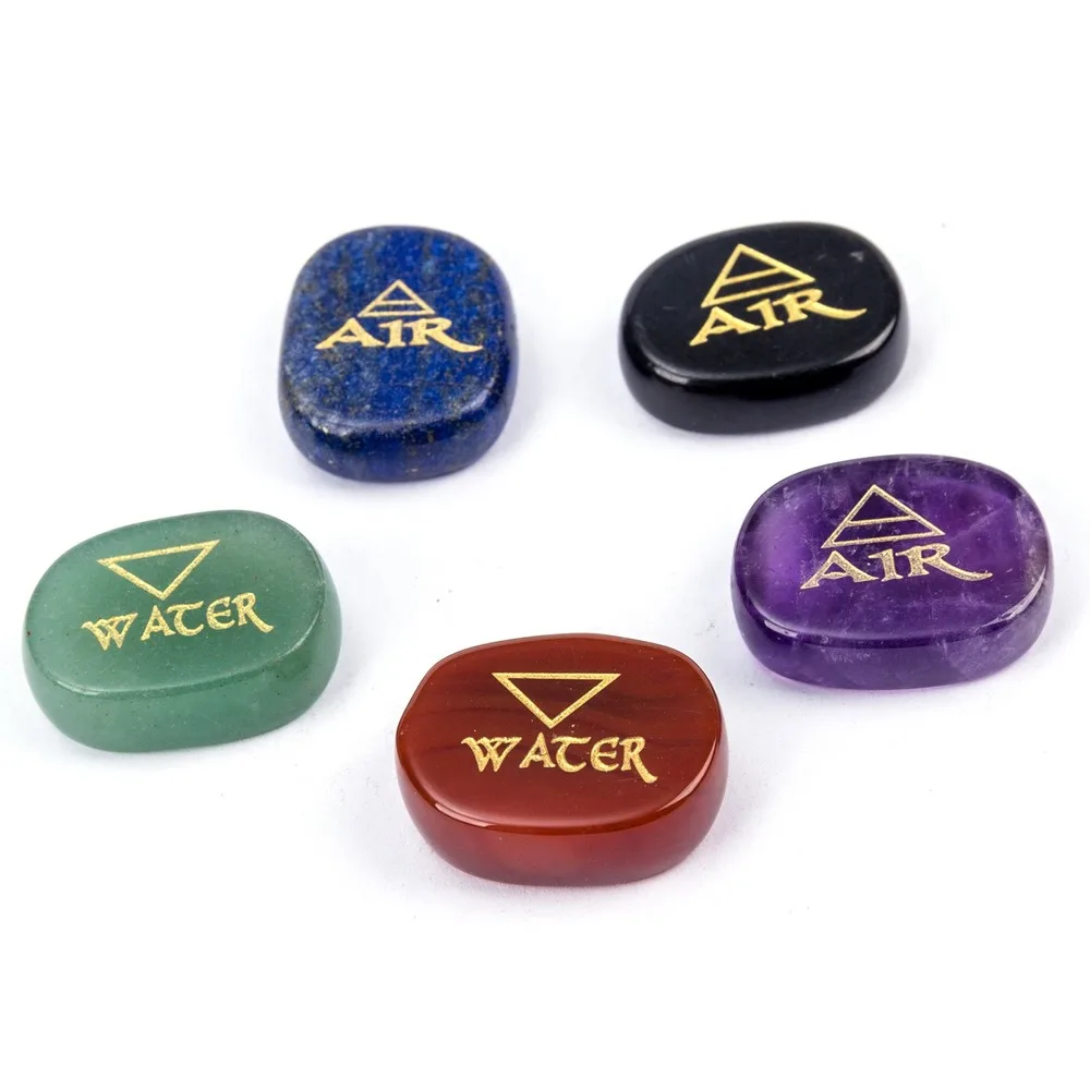 Натуральный овальный камень кристалл резьба английский Qihuo воды и подвеска Земля