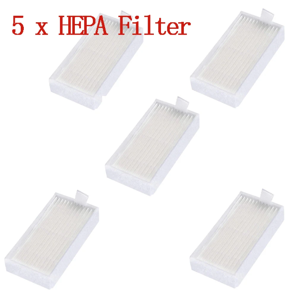 

5 x HEPA фильтр комплект для CHUWI Ilife V5S V5 X5 V3S V3S Pro V3L V5S Pro V50 Запчасти для робота-пылесоса