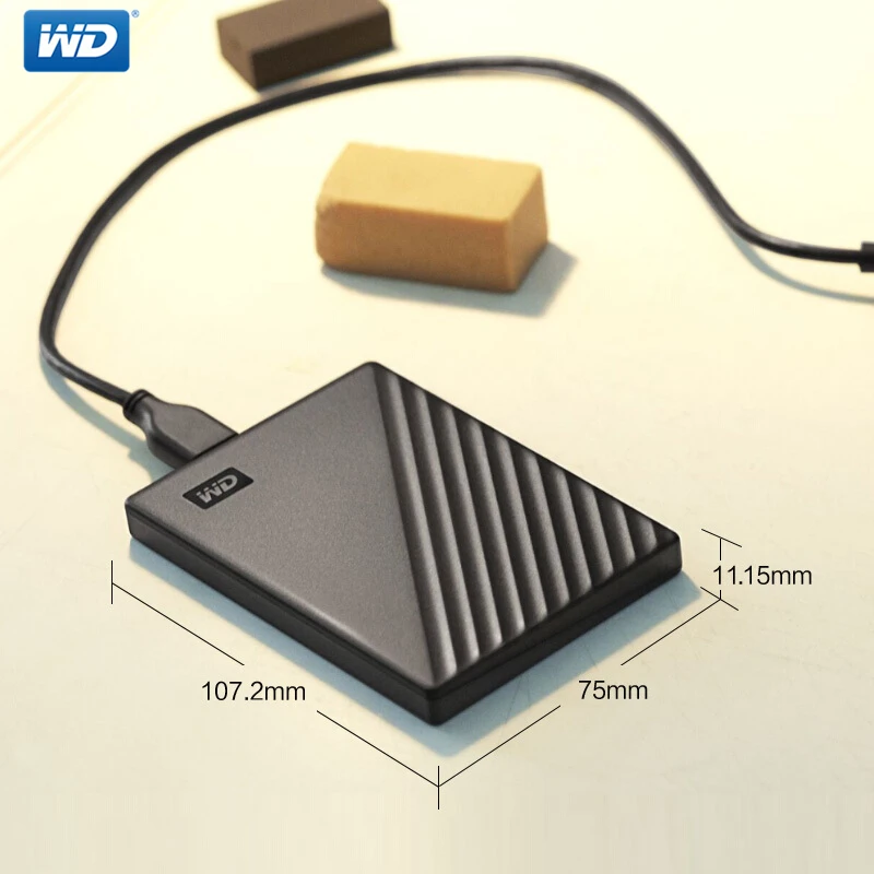 Внешний жесткий диск WD My Passport 4 ТБ 1 2 USB 3 0 портативное шифрование жесткого диска