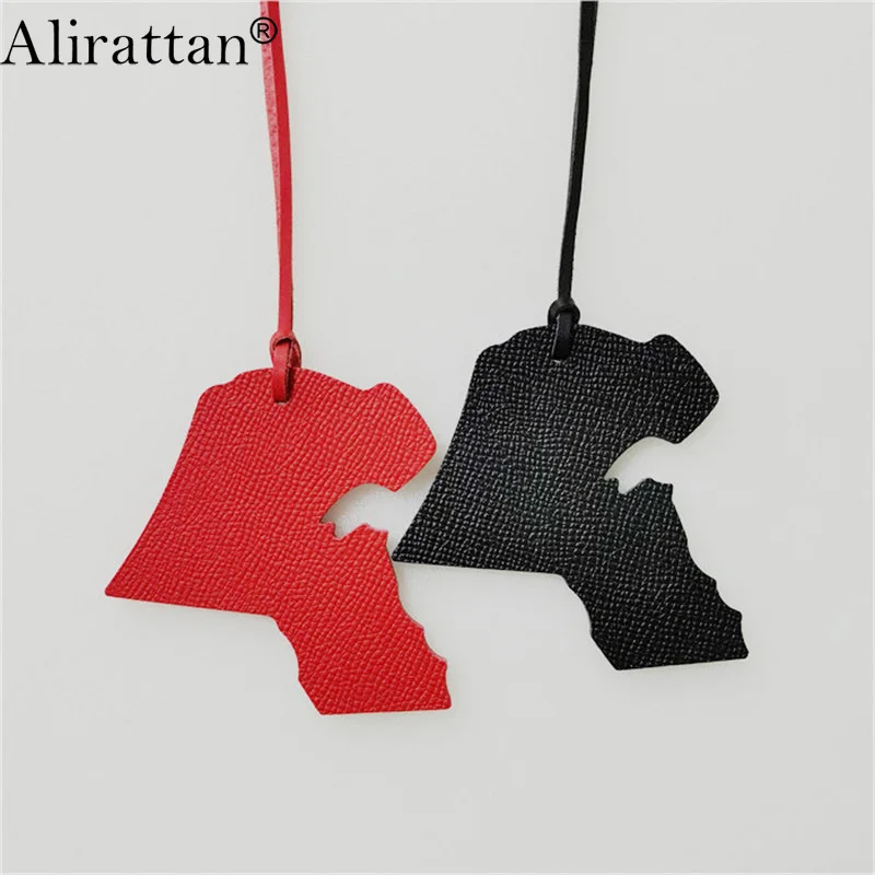 

Alirattan оптовая продажа, карта Кувейта, сделанная на заказ брелок из натуральной кожи, Дамская Подвеска, женская сумка INS