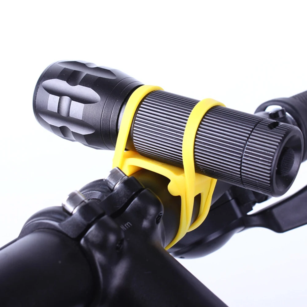 4 шт. велосипедный светильник держатель для руля велосипеда силиконовый ремешок