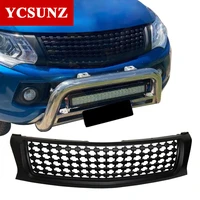 abs car racing grills front grilles cover accessories fit for mitsubishi triton l200 2015 2016 2017 2018 2019