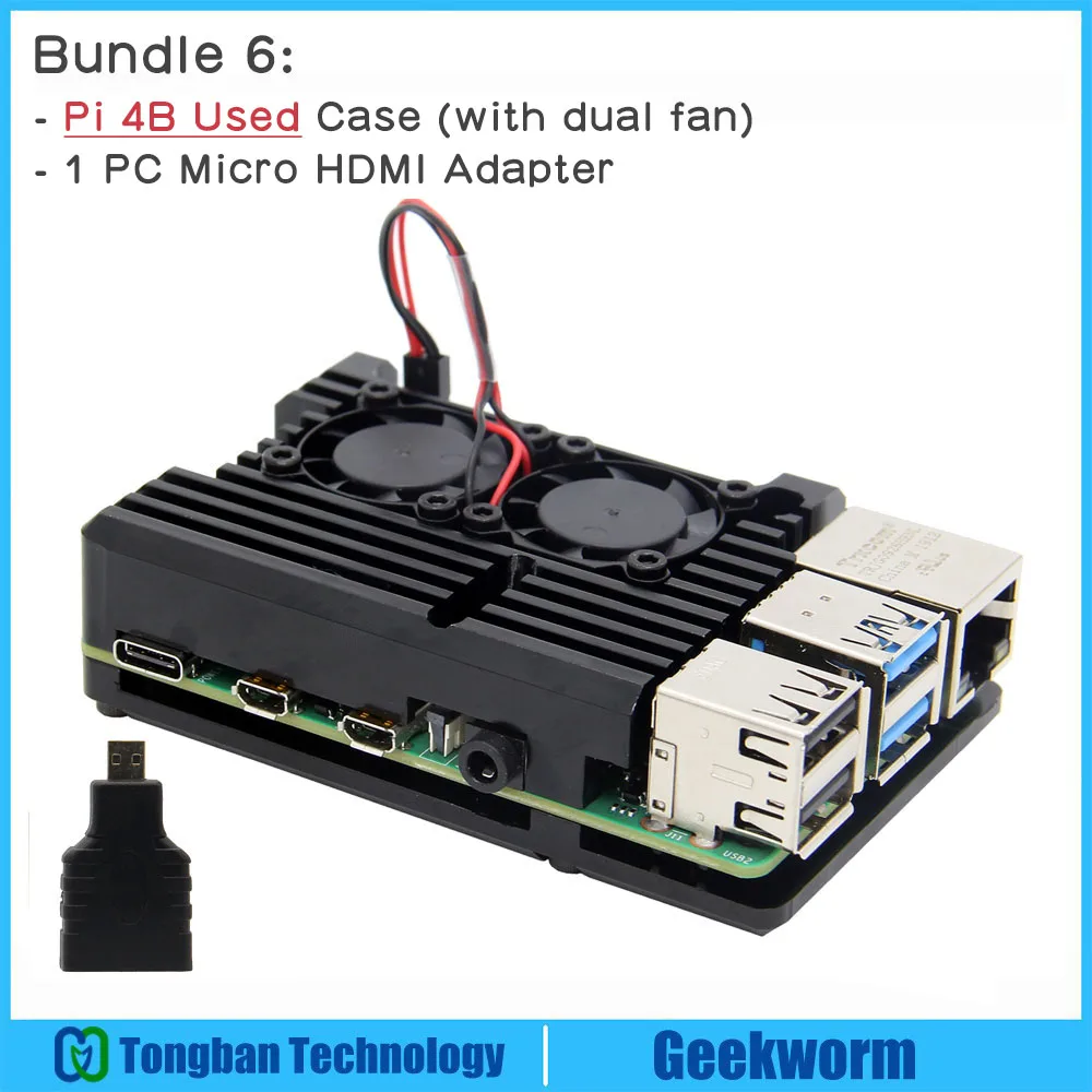 Raspberry Pi защитный чехол/Raspberry Pi металлический чехол пассивное охлаждение/корпус рассеивания тепла для Raspberry Pi 4 Модель B/3B+/3B - Цвет: pi4 Case B-adapter