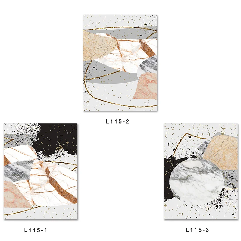 

Contemporary Art Marble Abstract Painting Canvas Poster and Print Nordic Wall Art Picutre for Living Room Modern Home Decor