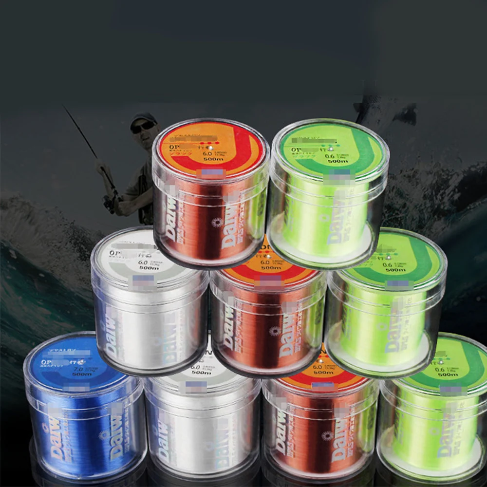 

500M Nylon Fishing Line Japanese Durable Monofilament Rock Sea Fishing Line Thread Bulk Spool All Size 0.4 To 8.0 X100G