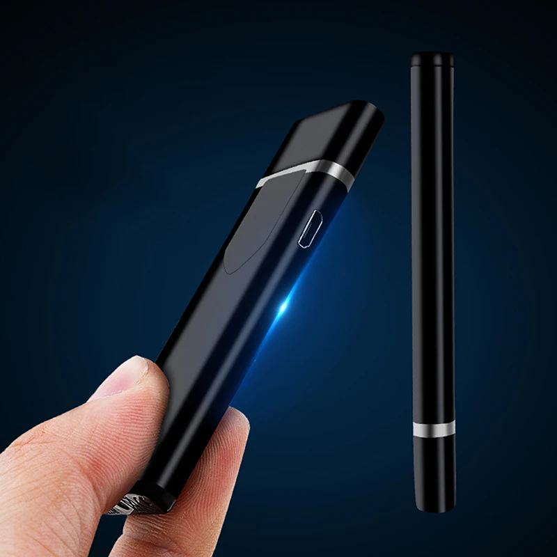 Электрическая зажигалка USB Перезаряжаемые Портативный защищенный от ветра для