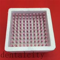 dental materials 100pcs cylinder gravel ceramic thick mounted point burs polisher 2 35mm dental lab equipment