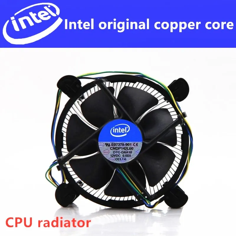 

SORBANG CPU radiator Intel original aluminum and copper core Compatible with Intel 115x motherboard