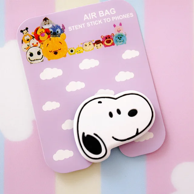 Милая попсокет телефонная розетка Универсальный коготь кошки мобильный телефон растягивающий кронштейн мультфильм воздушный телефон расширяющийся телефон стенд палец автомобильный держатель попсокет - Цвет: Snoo