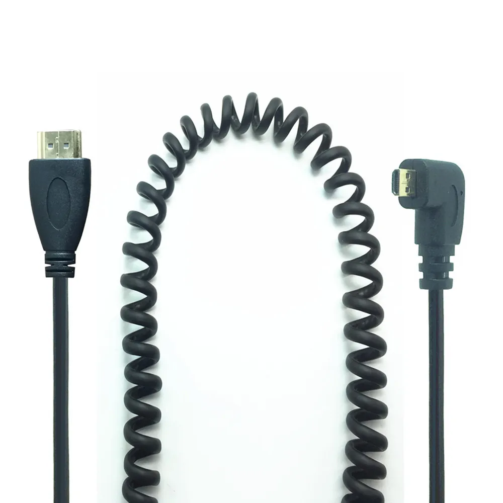 

Micro HDMI совместимый кабель 3D 1080P штекер-штекер прямоугольный шнур 1,4 в позолоченный для телефона планшета HDTV PS3 XBOX камеры GoPro