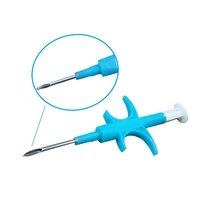 x10pcs 1 4x8 mm animal syringe id implant pet chip needle vet rfid injector pit tag cat dog microchip iso117845 fdx b