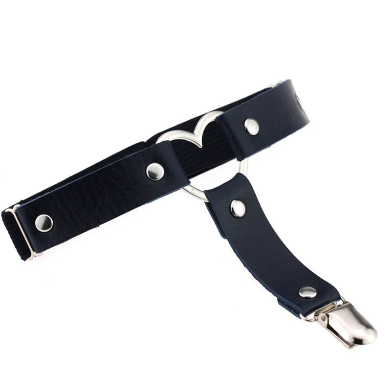 Sexy Women Studded Love Heart Leg Garters Rivet Punk Goth Harajuku Handmade Belt Ring Gift K-BEST | Аксессуары для одежды