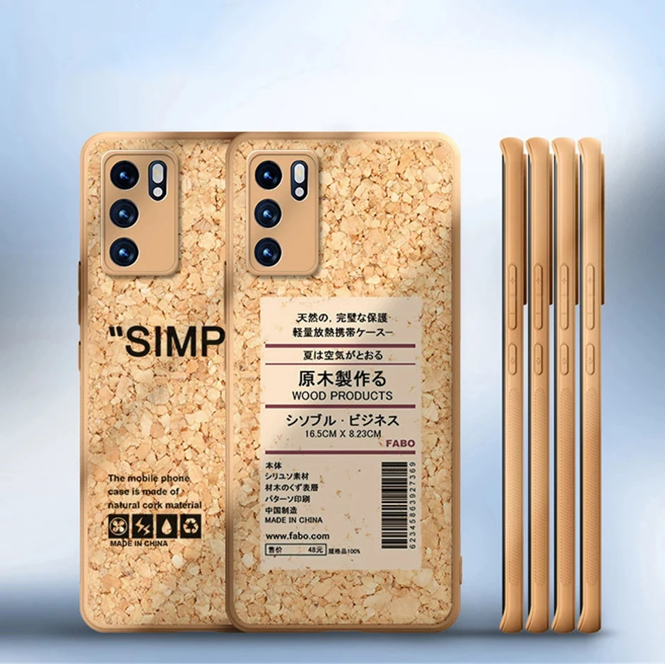 premium cork wood phone case for huawei p40 p30 p50 pro plus mate 30 40 20 pro plus nova 8 7 6 5 luxury autumn breathable cover free global shipping