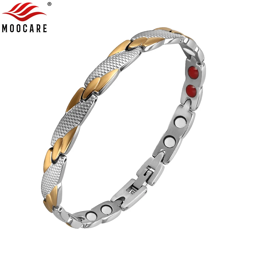 Moocare женский магнитный браслет из нержавеющей стали|Цепочки и браслеты| |