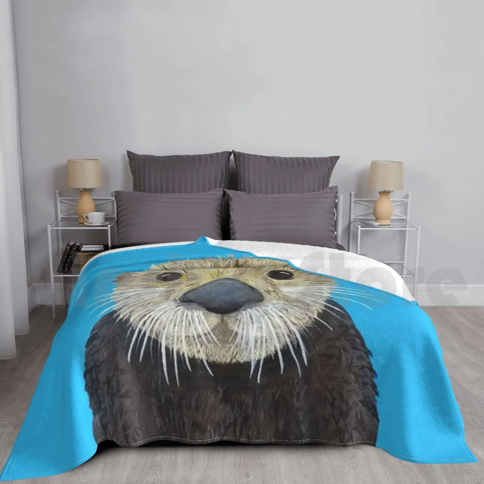 Одеяло из ткани с выдрой модное индивидуальное одеяло Renee Hazen цветное Новое