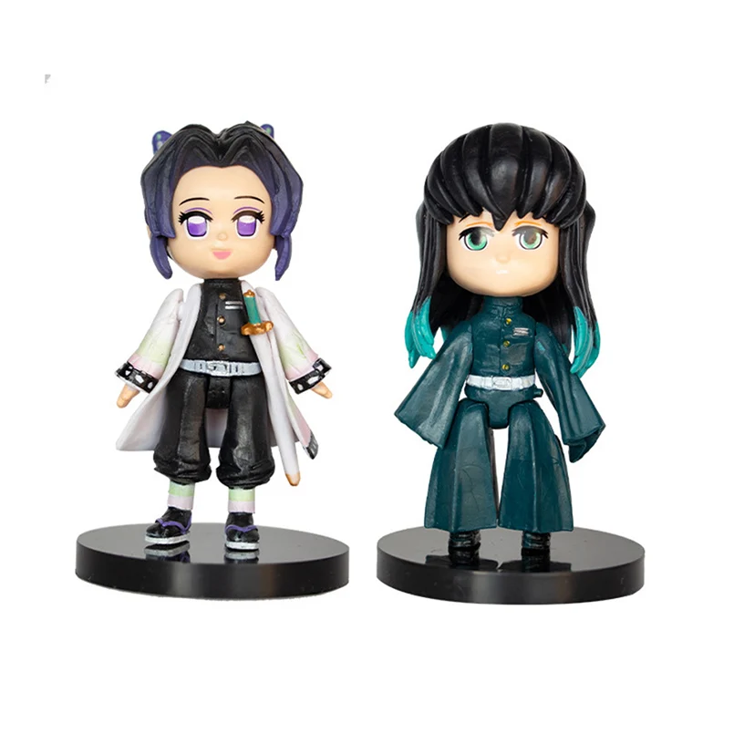 

Q Version Kimetsu no Yaiba Demon Slayer Kamado Tanjirou Agatsuma Zenitsu Kamado Nezuko Hashibira Inosuke PVC Action Figure Toys