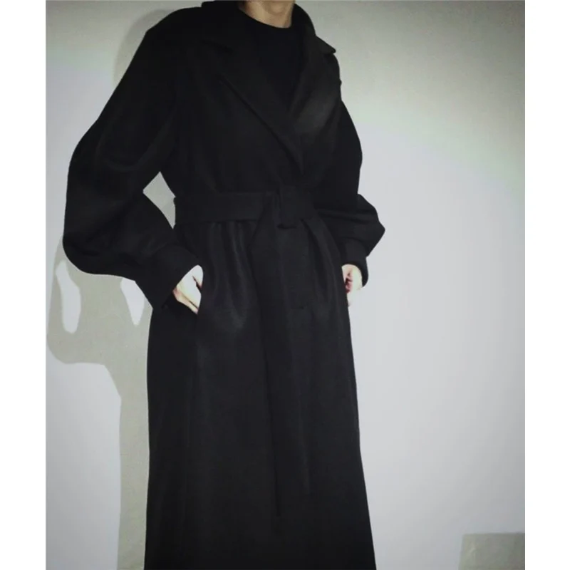 BGTEEVER модное шерстяное Женское пальто с поясом зимнее утепленное женское длинное