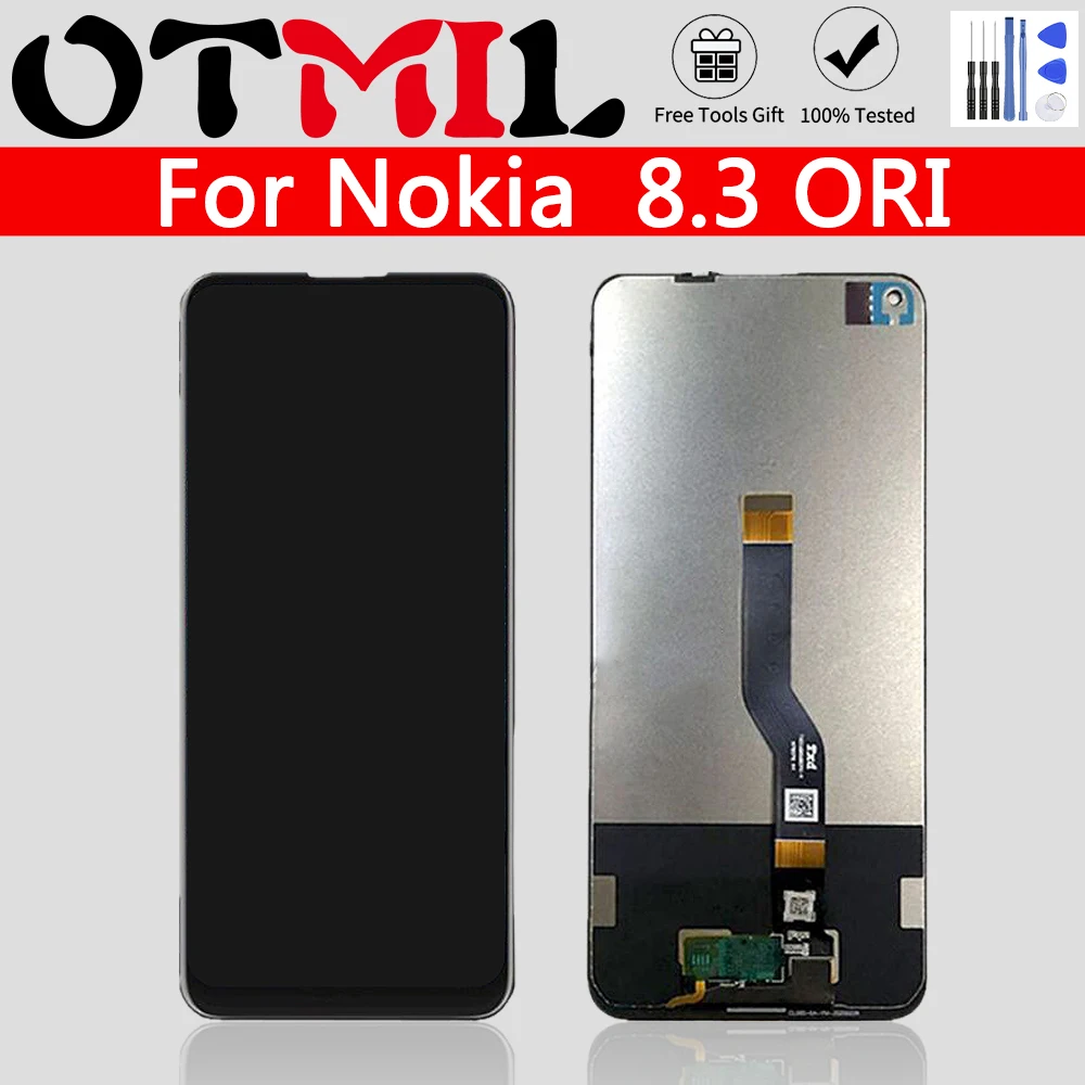 

100% Новый оригинальный ЖК-дисплей 8,3 lcd 6,81 "для Nokia 8,3 5G ЖК-дисплей с сенсорным экраном дигитайзер в сборе запасные части Nokia8.3 5G