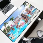 Аниме девушка сексуальная грудь попка Пляж Бассейн игровой большой коврик для мыши геймер большой компьютерный коврик для мыши офисный стол коврик для клавиатуры Mause pad