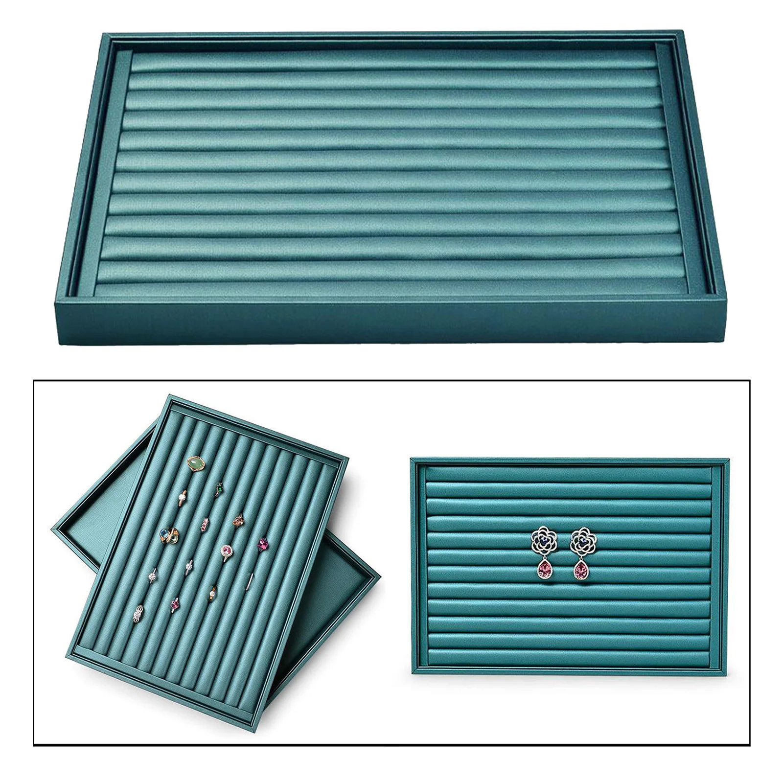 

Элегантный лоток для ювелирных изделий, Штабелируемый органайзер для демонстрации витрины, ожерелья