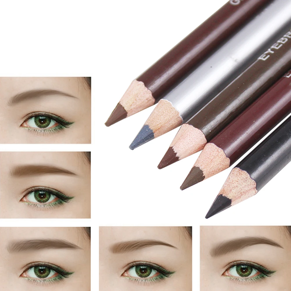 

1PC Professional Women Double-Headed Leopard Eyebrow Pencil Waterproof Eyebrow Pencil Waterproof Quick-dry Makeup Beauty Tools