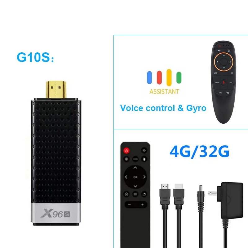 X96s Smart 4 K Android 8,1 ТВ Box Amlogic S905Y2 DDR4, 4 Гб оперативной памяти, 32 Гб встроенной памяти, X96 Мини ПК ТВ палка 5G Wi-Fi Bluetooth 4,2 ТВ ключа Media Player - Цвет: 4G32G G10S