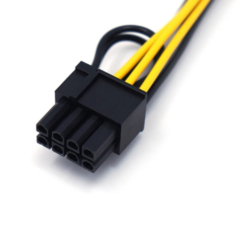 

6 Pin Male to 8 Pin (6+2) Male Express Power Extension Cable GPU Power Cable 67JA