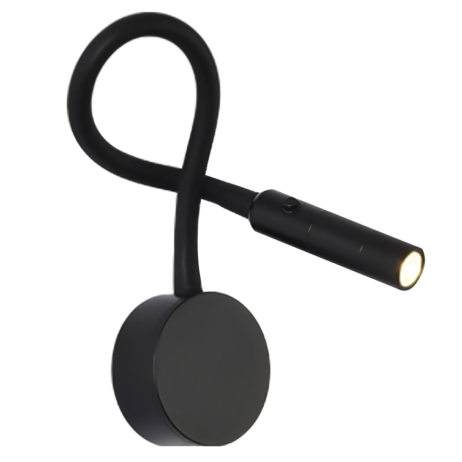 

Прикроватная лампа с круглым шлангом, настенный светильник с рассеиванием тепла, прикроватная лампа с гусиной шеей, универсальная лампа дл...