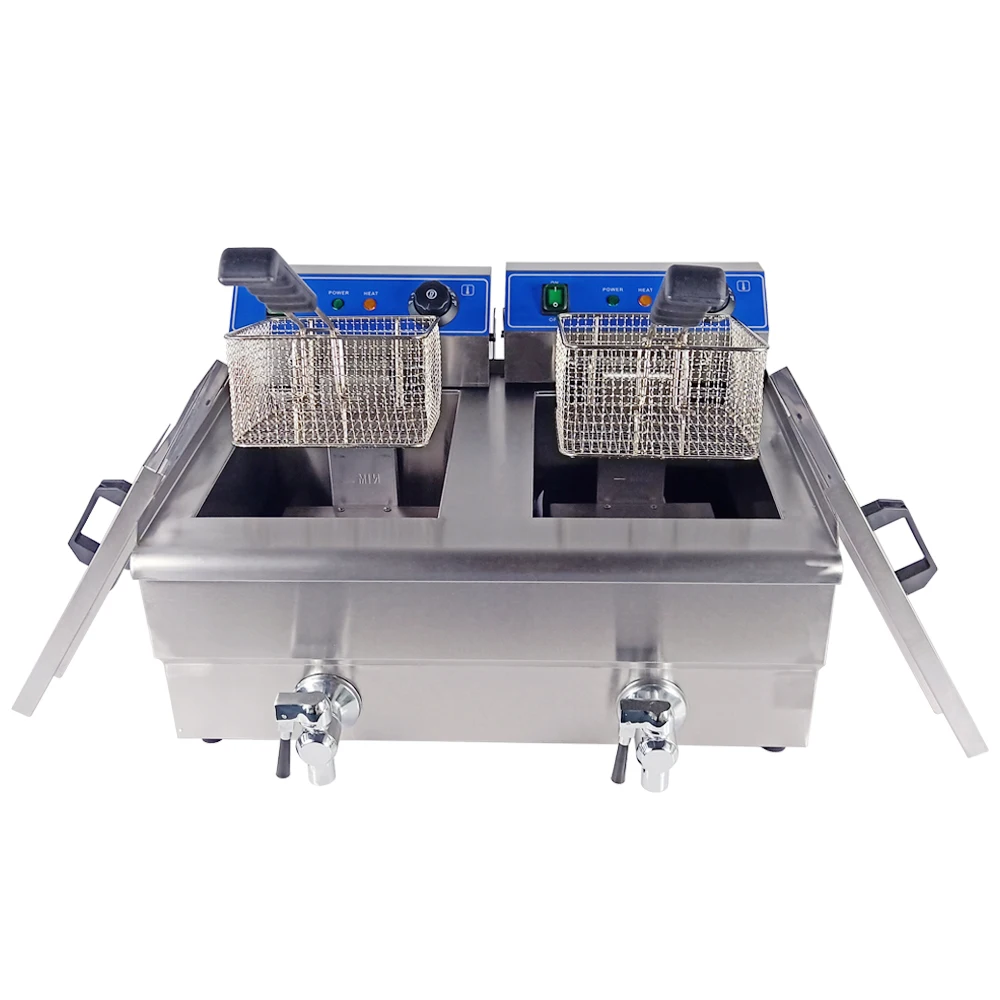 Фритюрница электрическая из нержавеющей стали многофункциональная фритюрница
