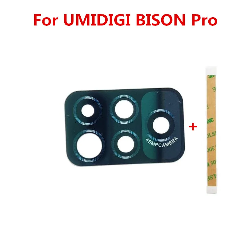 

Оригинальная задняя крышка для сотового телефона UMIDIGI BISON PRO 6,3 дюйма, объектив камеры 48 МП, стеклянная крышка, Запасная часть