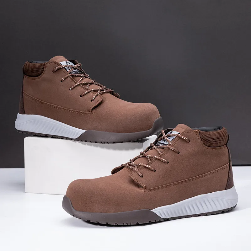 

Peak running shoes labor protection anti smash anti puncture anti slip safety plastic steel head lr93221 running shoes