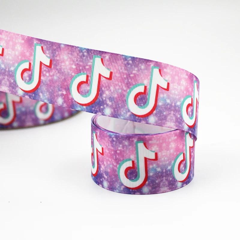 50/75 мм музыкальная нота печатная корсажная лента Женские аксессуары для волос