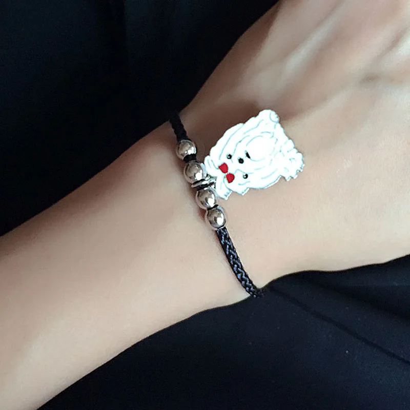 Шарм Браслет &amp Ювелирные Изделия Хип-Хоп Панк Собаки Подвеска Женщины для Друга