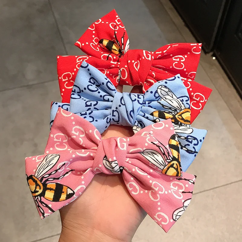 

Cute Hair clip 2020 girls big butterfly clips simple girl hairpin printing alligator clips for hair Hair Accessories for women